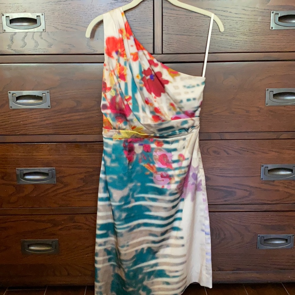 Ellie Tahari dress one shoulder